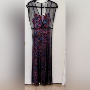 NWT Johnny Was Justina Pleated Maxi Dress Size Small L31324-7